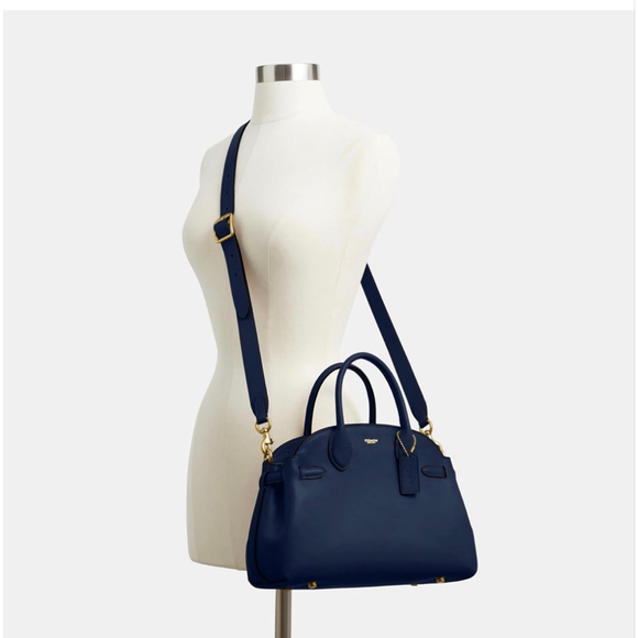 COACH Soft Empire Carryall 28 Navy - Picture 10 of 10